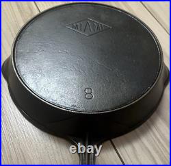 Rare Favorite Piqua Ware Miami Diamond Logo Cast Iron Skillet No. 8 Restored
