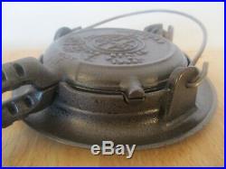 Rare Griswold #0 Toy Waffle Iron Fully Restored-outstanding Collector's Dream