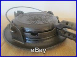 Rare Griswold #0 Toy Waffle Iron Fully Restored-outstanding Collector's Dream