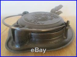 Rare Griswold #0 Toy Waffle Iron Fully Restored-outstanding Collector's Dream