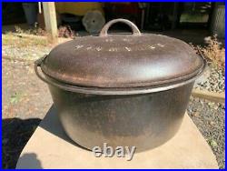 Rare Griswold #11 #836 Tite-top Dutch Oven With #2554 LID Seasoned Cast Iron