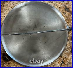 Rare Griswold 12 Cast Iron Griddle Nickel Plated 617 Bail Handle Vintage