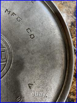 Rare Griswold 12 Cast Iron Griddle Nickel Plated 617 Bail Handle Vintage