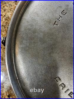 Rare Griswold 12 Cast Iron Griddle Nickel Plated 617 Bail Handle Vintage