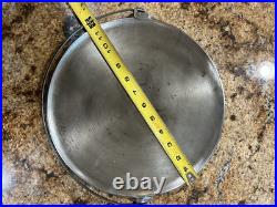 Rare Griswold 12 Cast Iron Griddle Nickel Plated 617 Bail Handle Vintage
