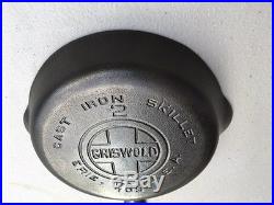 Rare Griswold #2 Cast Iron Skillet NICE