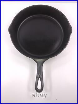 Rare Griswold 8 Cast Iron Skillet 704B Erie Slant 2 1/2 Logo 1909-1920. Nice