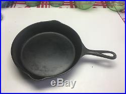 Rare Griswold Cast Iron Erie Spider Logo #8 Skillet With Heat Ring (look)