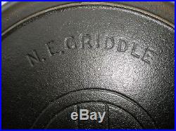 Rare Griswold N. E. Griddle Slant 9