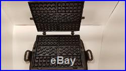 Rare Griswold No. 00 Cast Iron Hotel Waffle Iron