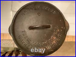 (Rare) HTF, The J. W. Loth Stove Co Waynesboro Va #8 Cast iron Lid