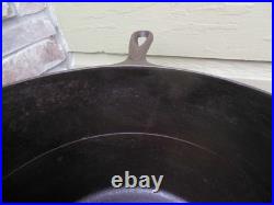 Rare Large #8 Early Lodge Cast Iron Bulge Stew Pot Cracked