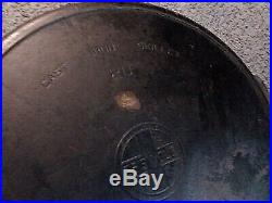 Rare Large Griswold #20 HOTEL Cast Iron Skillet/PanNo Cracks WithSMOKE RING