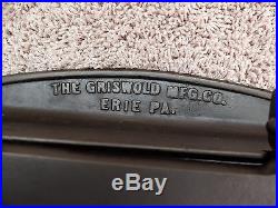 Rare Large Griswold Cast Iron #0 Rectangular Hotel Waffle Iron