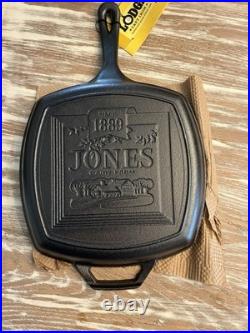 Rare Lodge Jones Dairy Farm Cast Iron Skillet New Old Stock In Box