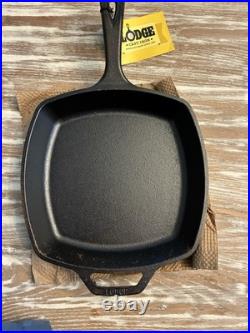 Rare Lodge Jones Dairy Farm Cast Iron Skillet New Old Stock In Box