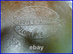 Rare Martin Stove and Range Co. #8 Short Skillet Cast Iron Hamburger Logo