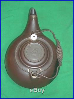 Rare Rare #8 Erie Spider Logo Cast Iron Tea Kettle Sits Flat Pre Griswold