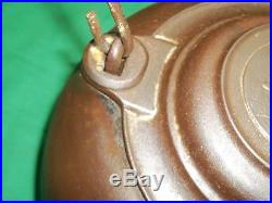 Rare Rare #8 Erie Spider Logo Cast Iron Tea Kettle Sits Flat Pre Griswold