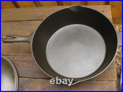 Rare Restored Vtg. Chicago HDWE FDRY Co. Favorite #8 1/2 Deep Skillet With Lid