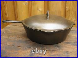 Rare Restored Vtg. Chicago HDWE FDRY Co. Favorite #8 1/2 Deep Skillet With Lid