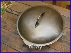 Rare Restored Vtg. Chicago HDWE FDRY Co. Favorite #8 1/2 Deep Skillet With Lid