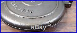 Rare Selden Griswold Bullseye Button Hinge Waffle Iron Cast Iron 1880's