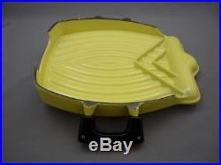 Rare Vintage 1958 LE CREUSET RAYMOND LOEWY TOSTADOR GRILL PAN Elysees Yellow
