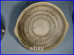 Rare Vintage Detroit USA Cast Iron #8 Lid And Skillet S338-4