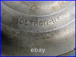 Rare Vintage Detroit USA Cast Iron #8 Lid And Skillet S338-4