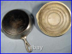 Rare Vintage Detroit USA Cast Iron #8 Lid And Skillet S338-4