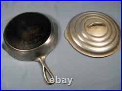 Rare Vintage Detroit USA Cast Iron #8 Lid And Skillet S338-4
