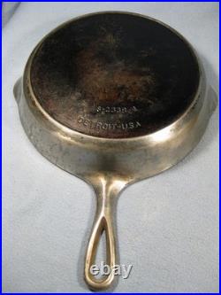 Rare Vintage Detroit USA Cast Iron #8 Lid And Skillet S338-4