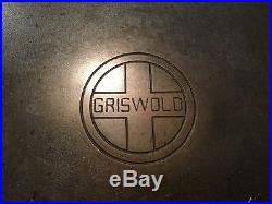 Rare Vintage Griswold #20 Hotel Cast Iron Skillet With Heat Ring PN. 728