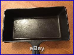 Rare Vintage Griswold Cast Iron Loaf Pan PN 877 Beautiful! Sits Flat