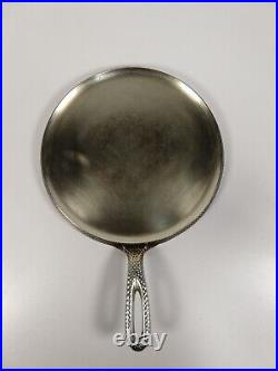 Rare! Vintage Hammered Plated Cast Iron #8 Plated Cast Iron GRIDDLE Skillet