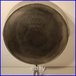 Rare Vintage Wagner Ware Sidney 0 Skillet 10 Pan Heat Cast Iron No. 1058