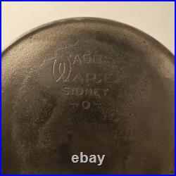 Rare Vintage Wagner Ware Sidney 0 Skillet 10 Pan Heat Cast Iron No. 1058