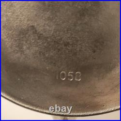 Rare Vintage Wagner Ware Sidney 0 Skillet 10 Pan Heat Cast Iron No. 1058