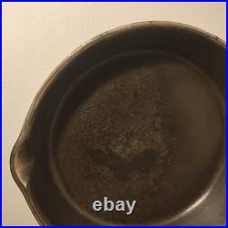 Rare Vintage Wagner Ware Sidney 0 Skillet 10 Pan Heat Cast Iron No. 1058