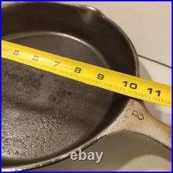 Rare Vintage Wagner Ware Sidney 0 Skillet 10 Pan Heat Cast Iron No. 1058
