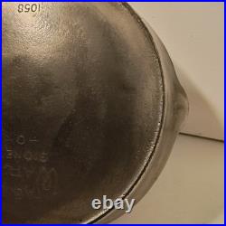 Rare Vintage Wagner Ware Sidney 0 Skillet 10 Pan Heat Cast Iron No. 1058