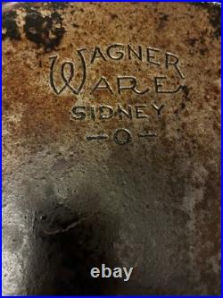 Rare Vintage Wagner Ware Sidney -O- No. 14 Cast Iron Skillet #1064