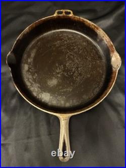 Rare Vintage Wagner Ware Sidney -O- No. 14 Cast Iron Skillet #1064