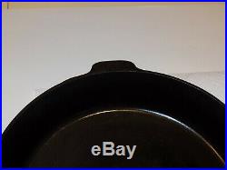 Rare Vntg Griswold Cast Iron Skillet No. 10, 12 Inch, 732 Flat Raised Bottom