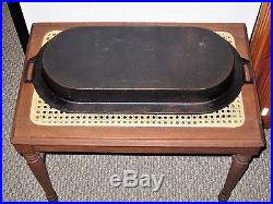 Rare Vtg Antique Griswold Erie #749 Cast Iron #8 Oval Skillet Griddle Baking Pan