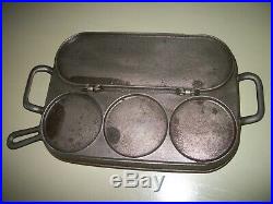 Rare Vtg. Flip Restraurant Pancake Griddle Cast Iron/Unmarked Griswold/Wagner