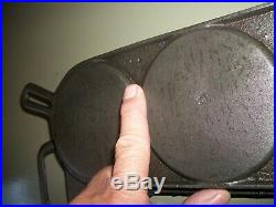 Rare Vtg. Flip Restraurant Pancake Griddle Cast Iron/Unmarked Griswold/Wagner