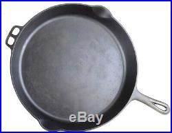 Rare Wagner Ware No 14A Cast Iron Skillet withHeat Ring Restored Condition