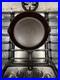 Restored 1910 Era Lodge #8 No-Notch Cast Iron Skillet Arc Logo withRaised Number